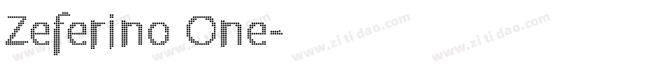 Zeferino One字体转换